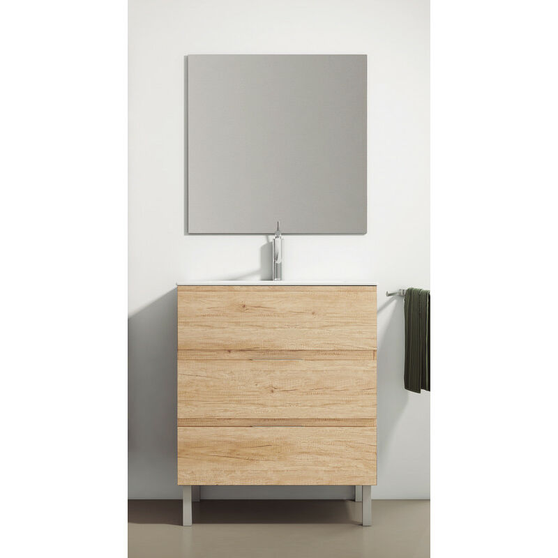 KIT Mueble de Baño AUSTRIA PORCELANA, Conjunto formado por Mueble de Baño Nebraska 60cm, Lavabo de Porcelana y Espejo
KIT Mueble de Baño AUSTRIA PORCELANA, Conjunto formado por Mueble de Baño Nebraska 60cm, Lavabo de Porcelana y Espejo