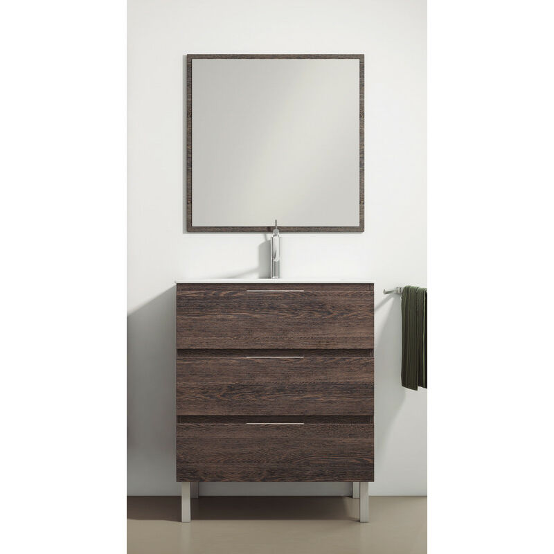 KIT Mueble de Baño AUSTRIA PORCELANA, Conjunto formado por Mueble de Baño Wenge Malí 70cm, Lavabo de Porcelana y Espejo a Juego
KIT Mueble de Baño AUSTRIA PORCELANA, Conjunto formado por Mueble de Baño Wenge Malí 70cm, Lavabo de Porcelana y Espejo a Juego