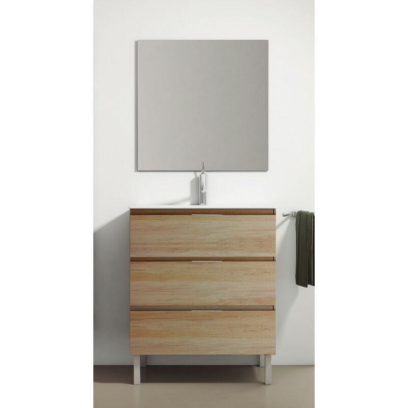 KIT Mueble de Baño AUSTRIA PORCELANA, Conjunto formado por Mueble de Baño Nebraska Gris 70cm, Lavabo de Porcelana y Espejo
KIT Mueble de Baño AUSTRIA PORCELANA, Conjunto formado por Mueble de Baño Nebraska Gris 70cm, Lavabo de Porcelana y Espejo