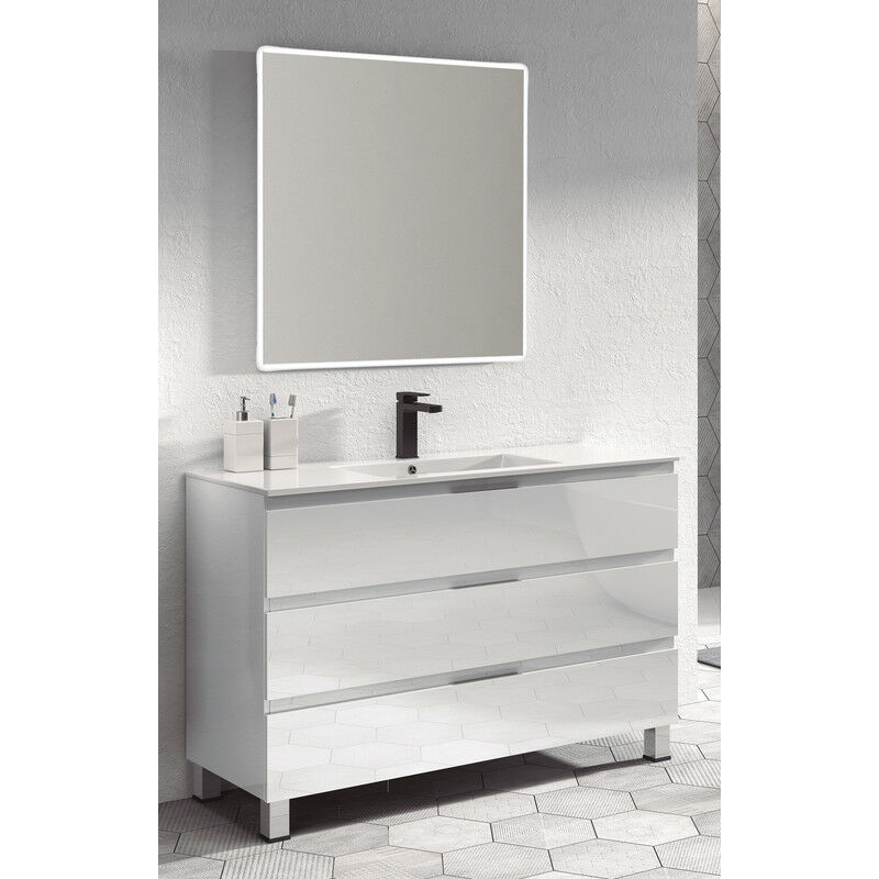KIT Mueble de Baño Modelo AUSTRIA PORCELANA, Conjunto formado por Mueble de Baño Blanco 100cm, Lavabo de Porcelana y Espejo
KIT Mueble de Baño Modelo AUSTRIA PORCELANA, Conjunto formado por Mueble de Baño Blanco 100cm, Lavabo de Porcelana y Espejo