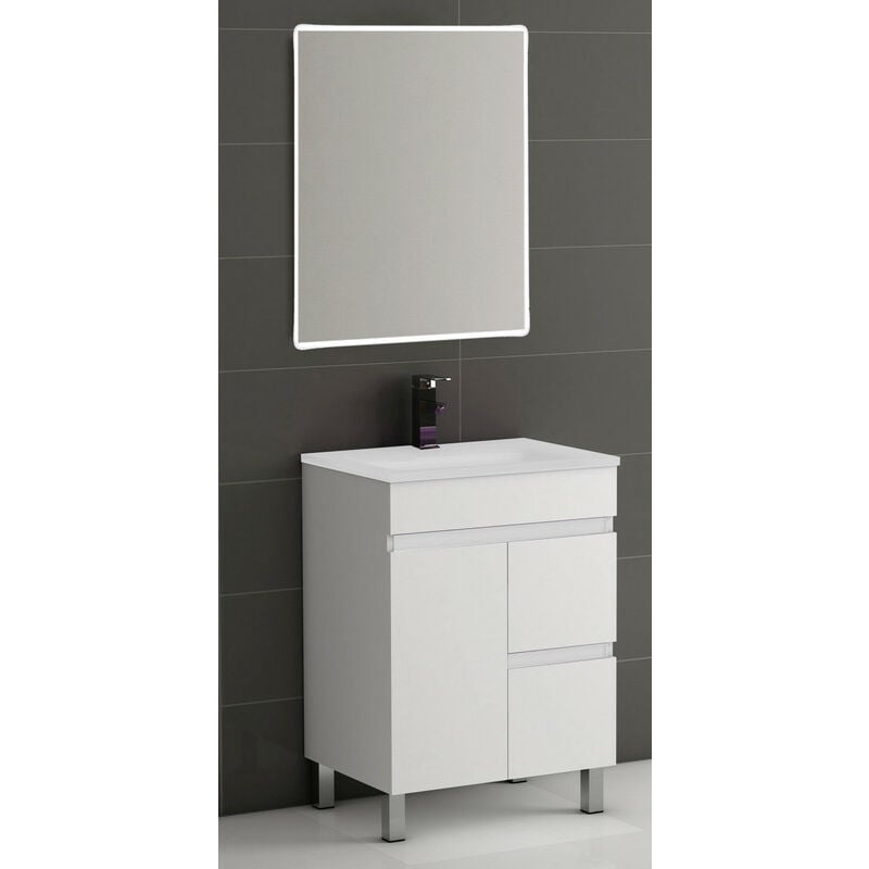 KIT Mueble de Baño Modelo EGIPTO PORCELANA, Formado por Mueble de Baño Color BLANCO 60cm, Lavabo de Porcelana y Espejo
KIT Mueble de Baño Modelo EGIPTO PORCELANA, Formado por Mueble de Baño Color BLANCO 60cm, Lavabo de Porcelana y Espejo