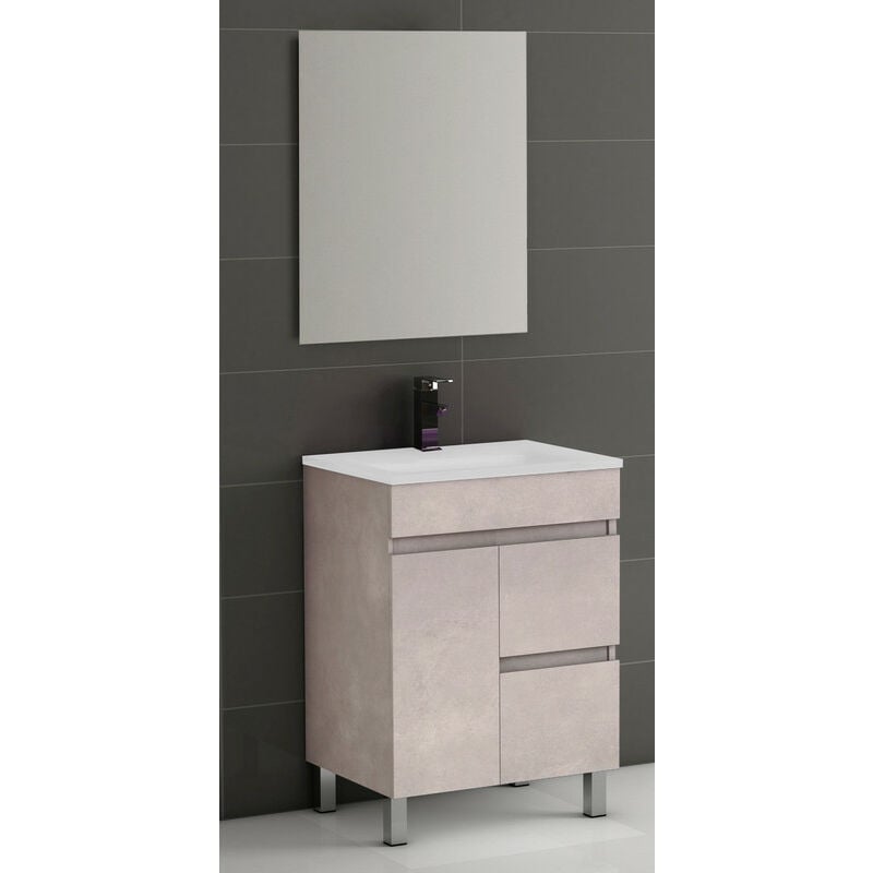 KIT Mueble de Baño Modelo EGIPTO PORCELANA, Formado por Mueble de Baño Color CAMBRIAN 70cm, Lavabo de Porcelana y Espejo
KIT Mueble de Baño Modelo EGIPTO PORCELANA, Formado por Mueble de Baño Color CAMBRIAN 70cm, Lavabo de Porcelana y Espejo