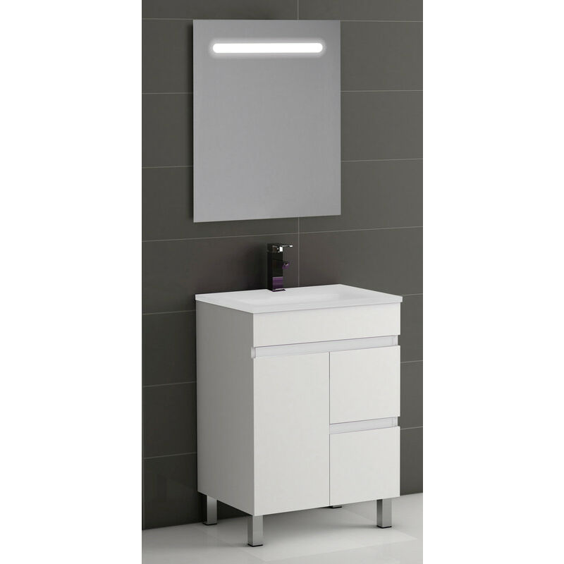 KIT Mueble de Baño Modelo EGIPTO PORCELANA, Formado por Mueble de Baño Color BLANCO 70cm, Lavabo de Porcelana y Espejo
KIT Mueble de Baño Modelo EGIPTO PORCELANA, Formado por Mueble de Baño Color BLANCO 70cm, Lavabo de Porcelana y Espejo