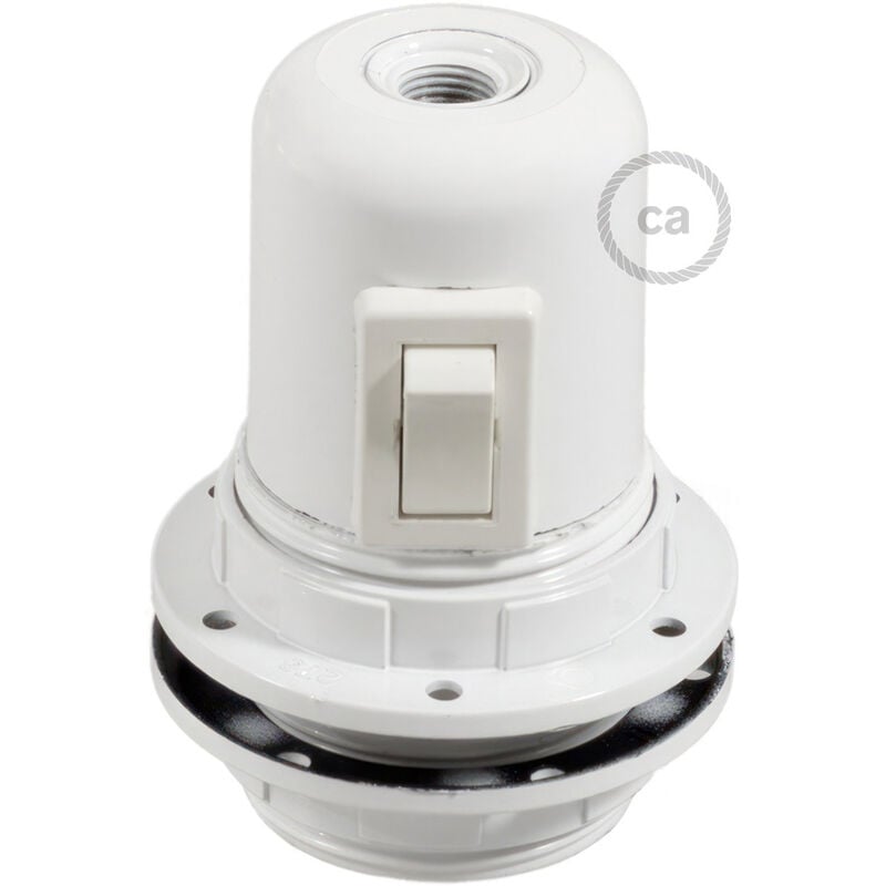 Creative Cables - Kit portalámparas baquelita para pantallas E27 interruptor | Blanco - Blanco
Creative Cables - Kit portalámparas baquelita para pantallas E27 interruptor | Blanco - Blanco