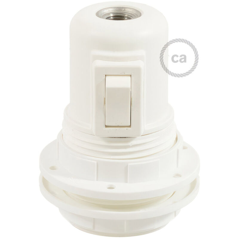 Creative Cables - Kit portalámparas termoplástico para pantallas E27 interruptor | Blanco - Blanco
Creative Cables - Kit portalámparas termoplástico para pantallas E27 interruptor | Blanco - Blanco
