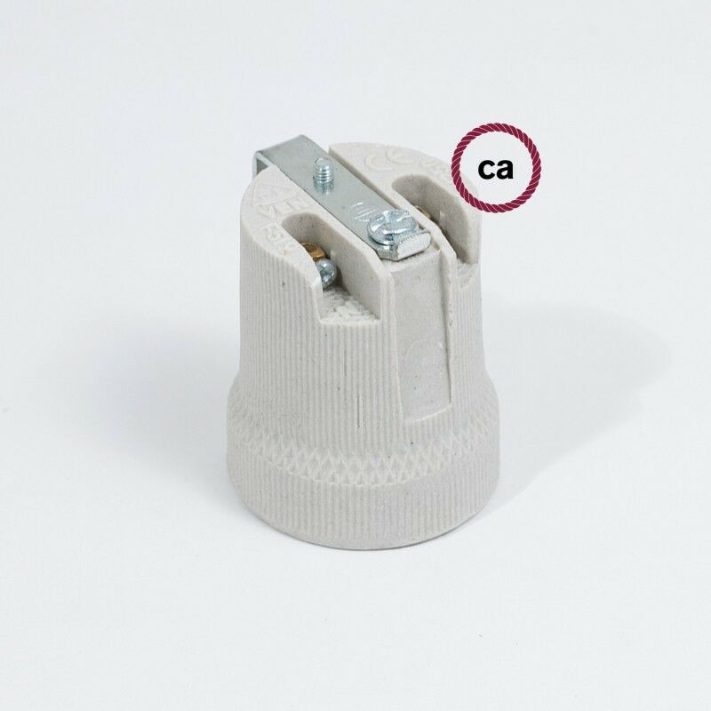 Creative Cables - Kit portalámparas de porcelana E27 con soporte interior | Blanco - Blanco
Creative Cables - Kit portalámparas de porcelana E27 con soporte interior | Blanco - Blanco