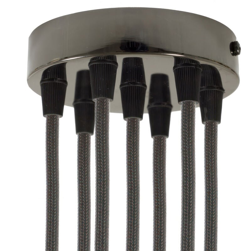 Creative Cables - Kit rosetón cilíndrico de metal 7 agujeros | Cónico - Negro perla - Negro perla
Creative Cables - Kit rosetón cilíndrico de metal 7 agujeros | Cónico - Negro perla - Negro perla