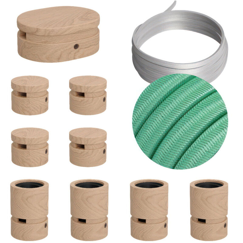 Creative Cables - Kit Symmetric Filé System - con 5m cable textil guirnalda y 9 accesorios de madera | CH69 - CH69
Creative Cables - Kit Symmetric Filé System - con 5m cable textil guirnalda y 9 accesorios de madera | CH69 - CH69