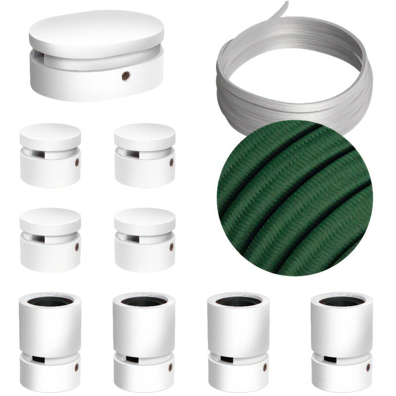 Creative Cables - Kit Symmetric Filé System - con 5m cable textil guirnalda y 9 accesorios de madera pintados de blanco | CM21 - CM21
Creative Cables - Kit Symmetric Filé System - con 5m cable textil guirnalda y 9 accesorios de madera pintados de blanco | CM21 - CM21