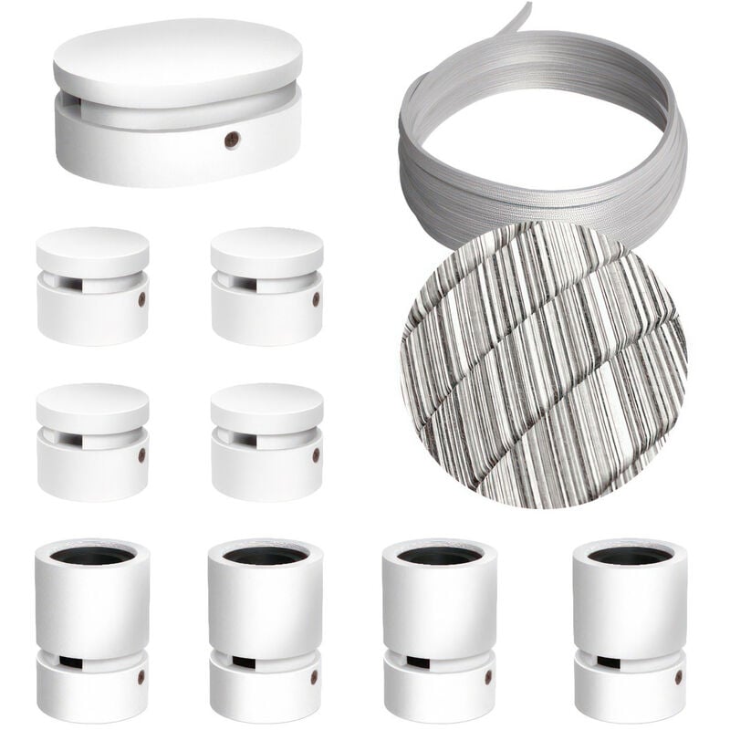 Creative Cables - Kit Symmetric Filé System - con 5m cable textil guirnalda y 9 accesorios de madera pintados de blanco | ECC37 - ECC37
Creative Cables - Kit Symmetric Filé System - con 5m cable textil guirnalda y 9 accesorios de madera pintados de blanco | ECC37 - ECC37