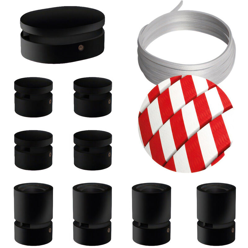 Creative Cables - Kit Symmetric Filé System - con 5m cable textil guirnalda y 9 accesorios de madera pintados de negro | ECM39 - ECM39
Creative Cables - Kit Symmetric Filé System - con 5m cable textil guirnalda y 9 accesorios de madera pintados de negro | ECM39 - ECM39
