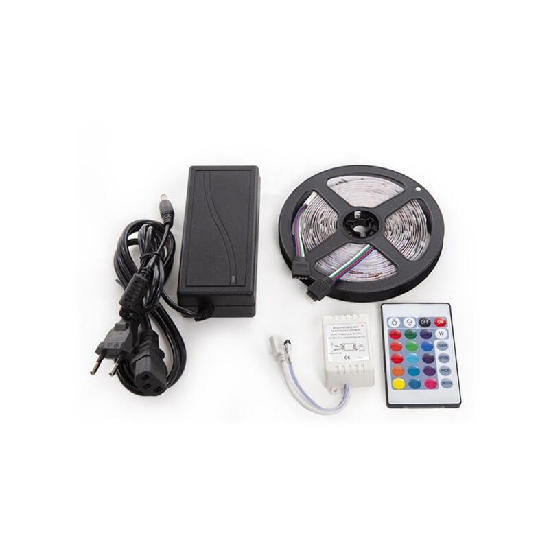 Kit Tira 150 LEDs 36W RGB Blister Transformador, Controlador, Mando a Distancia IP25 | RGB (GR-BLISRGB36W)
Kit Tira 150 LEDs 36W RGB Blister Transformador, Controlador, Mando a Distancia IP25 | RGB (GR-BLISRGB36W)
