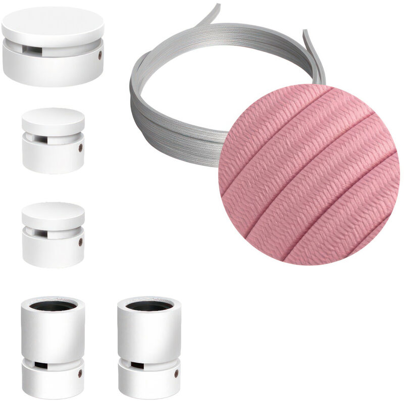 Creative Cables - Kit Wiggle Filé System - con 3m cable textil guirnalda y 5 accesorios de madera pintados de blanco | CM16 - CM16
Creative Cables - Kit Wiggle Filé System - con 3m cable textil guirnalda y 5 accesorios de madera pintados de blanco | CM16 - CM16
