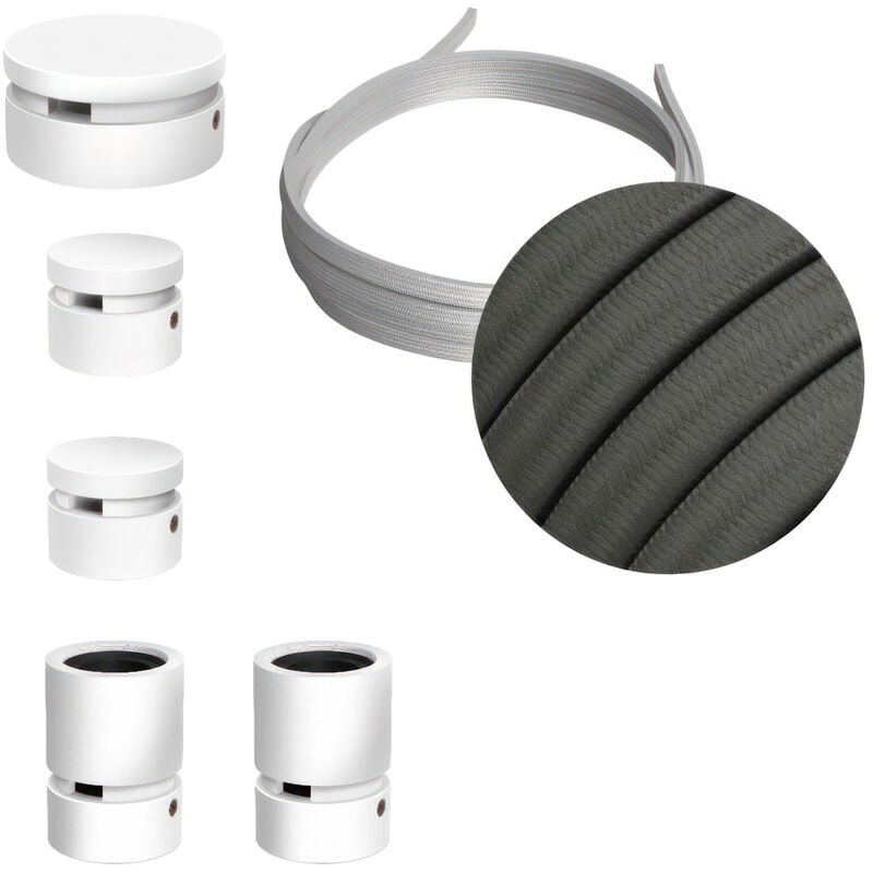 Creative Cables - Kit Wiggle Filé System - con 3m cable textil guirnalda y 5 accesorios de madera pintados de blanco | CM03 - CM03
Creative Cables - Kit Wiggle Filé System - con 3m cable textil guirnalda y 5 accesorios de madera pintados de blanco | CM03 - CM03