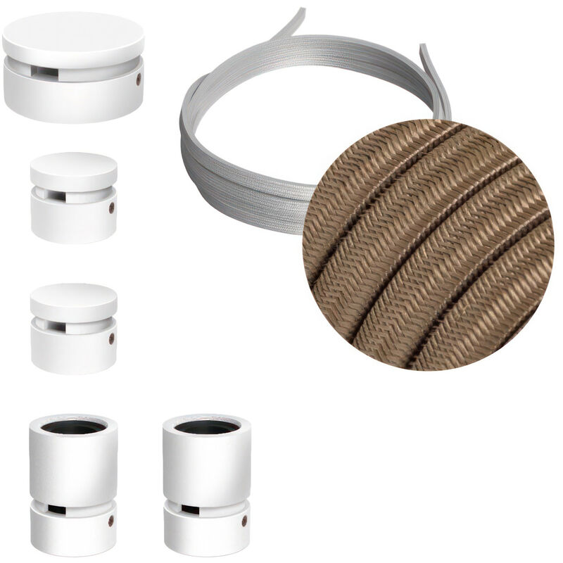 Creative Cables - Kit Wiggle Filé System - con 3m cable textil guirnalda y 5 accesorios de madera pintados de blanco | CM27 - CM27
Creative Cables - Kit Wiggle Filé System - con 3m cable textil guirnalda y 5 accesorios de madera pintados de blanco | CM27 - CM27