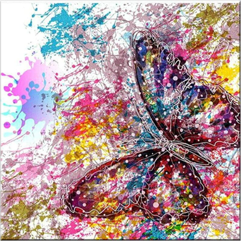 Kits de pintura de diamantes de mariposa con tinta de salpicadura para adultos, kits de arte de diamante de taladro completo 5D, pintura por números
Kits de pintura de diamantes de mariposa con tinta de salpicadura para adultos, kits de arte de diamante de taladro completo 5D, pintura por números