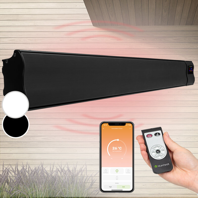 Calefactor radiante de infrarrojos Cosmic Beam Smart 30, 3000W, control App, mando a distancia
Calefactor radiante de infrarrojos Cosmic Beam Smart 30, 3000W, control App, mando a distancia