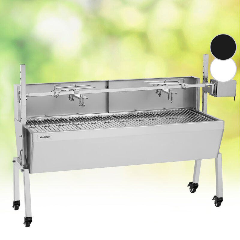 Klarstein - Sauenland Pro Asador para lechón Espetón giratorio 15W 4 ruedas Acero inoxidable
Klarstein - Sauenland Pro Asador para lechón Espetón giratorio 15W 4 ruedas Acero inoxidable