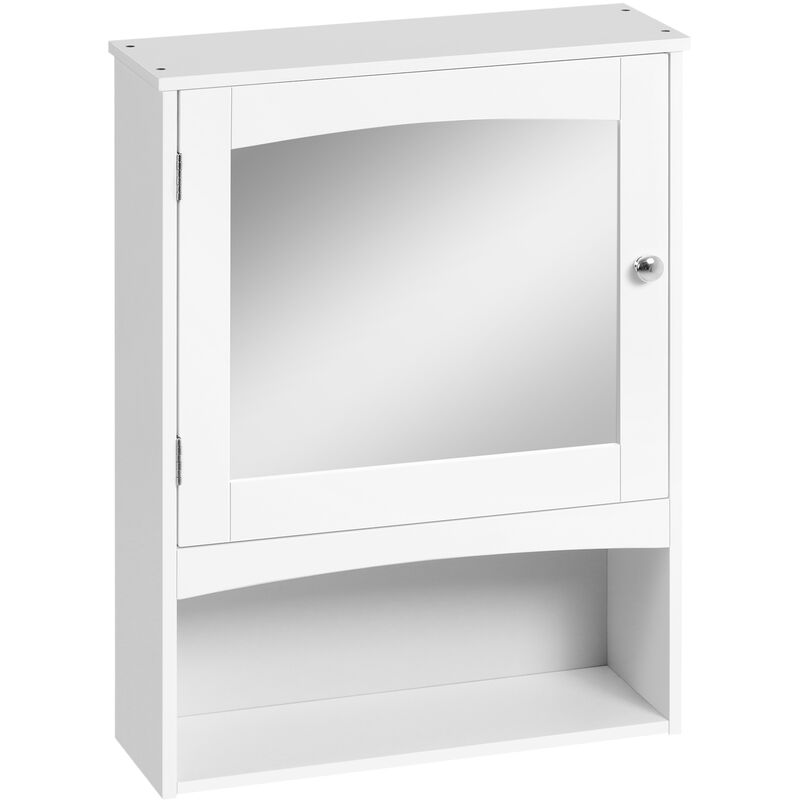 Kleankin - Armario de Baño con Espejo de Pared con 1 Puerta Estante Ajustable y Compartimento Abierto Mueble Suspendido Multiusos para Cocina Salón
Kleankin - Armario de Baño con Espejo de Pared con 1 Puerta Estante Ajustable y Compartimento Abierto Mueble Suspendido Multiusos para Cocina Salón