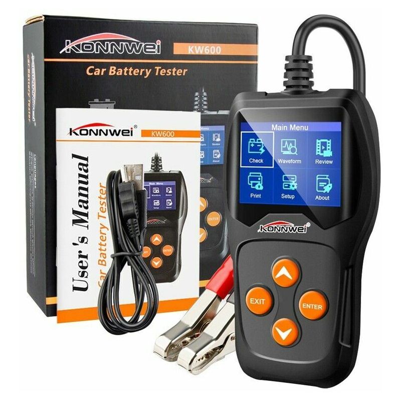 KW600 12V Medidor de Baterías Vehículo Moto Coche Herramienta Diagnóstico - Konnwei
KW600 12V Medidor de Baterías Vehículo Moto Coche Herramienta Diagnóstico - Konnwei