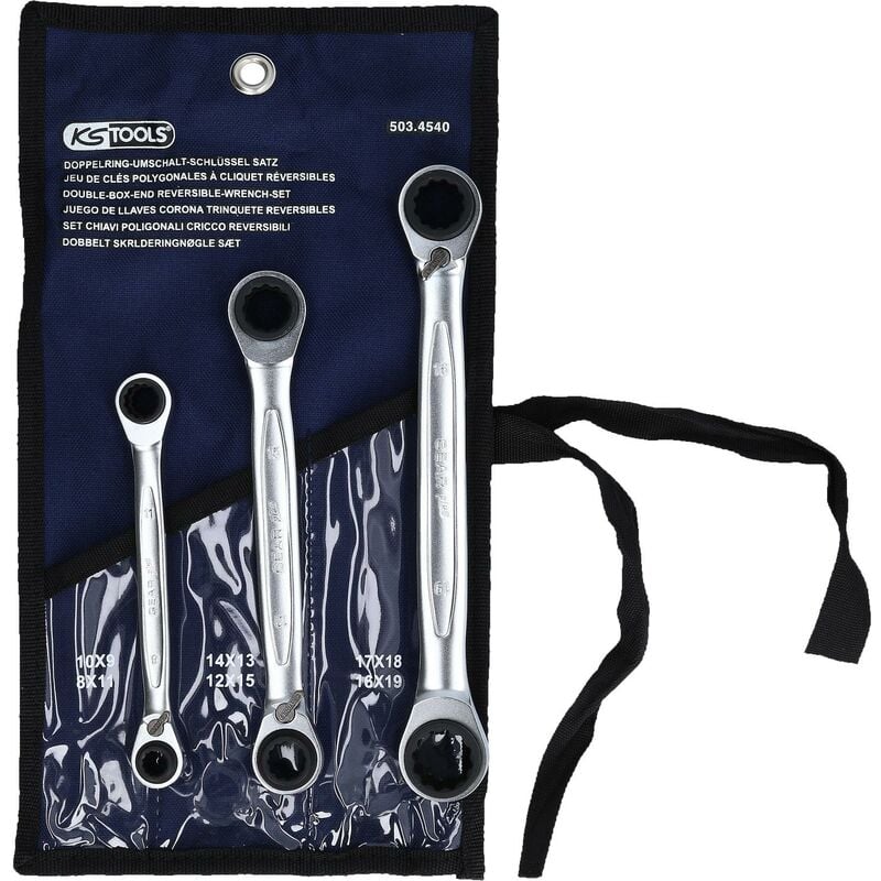Kstools - KS TOOLS Juego de llaves de estrella dobles de carraca articuladas 4 en 1 GEARplus, conmutables, 3 pzs
Kstools - KS TOOLS Juego de llaves de estrella dobles de carraca articuladas 4 en 1 GEARplus, conmutables, 3 pzs