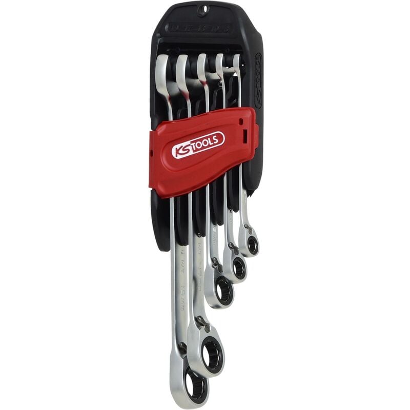KS TOOLS Juego de llaves combinadas de carraca GEARplus RINGSTOP, conmutables, 5 pzs
KS TOOLS Juego de llaves combinadas de carraca GEARplus RINGSTOP, conmutables, 5 pzs