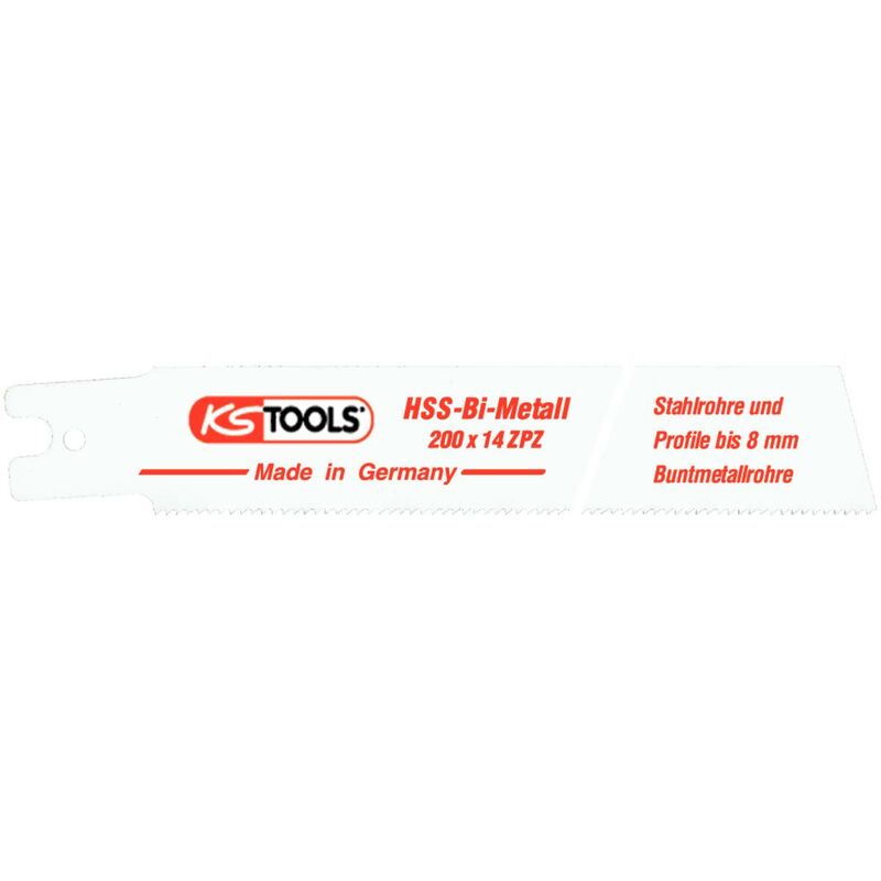 KS TOOLS Hoja de sierra de vaivén Rems, HSS bimetálica, 200mm, 1,8mm, paquete de 5
KS TOOLS Hoja de sierra de vaivén Rems, HSS bimetálica, 200mm, 1,8mm, paquete de 5