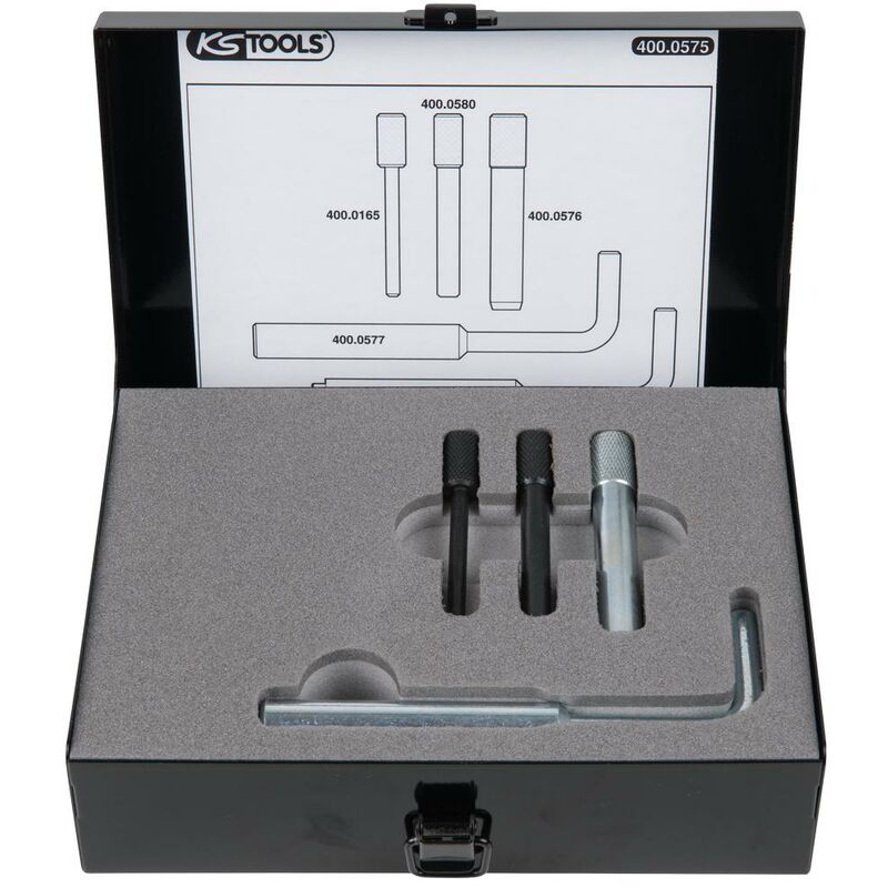 KS TOOLS Juego de herramientas de reglaje de motores para Ford, 5 pzs Motores Duratorq
KS TOOLS Juego de herramientas de reglaje de motores para Ford, 5 pzs Motores Duratorq