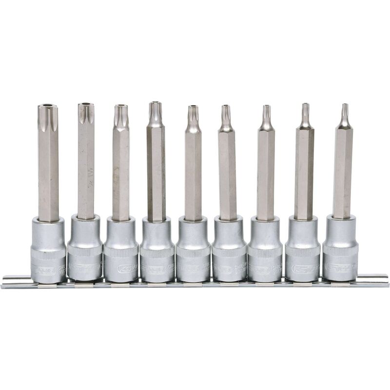 KS TOOLS 1/2" Juego de llaves de vaso con punta para tornillos Torx con orificio frontal, largas, 9 pzs, TB20-TB60
KS TOOLS 1/2" Juego de llaves de vaso con punta para tornillos Torx con orificio frontal, largas, 9 pzs, TB20-TB60