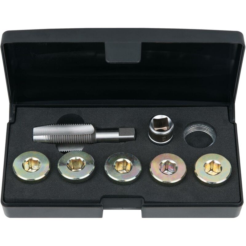 KS TOOLS Juego de roscas reparadoras del tornillo de purga de aceite, 12 pzs M20x1,5
KS TOOLS Juego de roscas reparadoras del tornillo de purga de aceite, 12 pzs M20x1,5