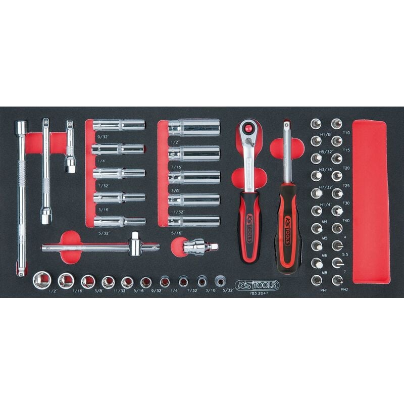 KS TOOLS SCS CHROMEplus 1/4'' Juego de llaves de vaso,47 pzs, en sistema modular 1/3
KS TOOLS SCS CHROMEplus 1/4'' Juego de llaves de vaso,47 pzs, en sistema modular 1/3