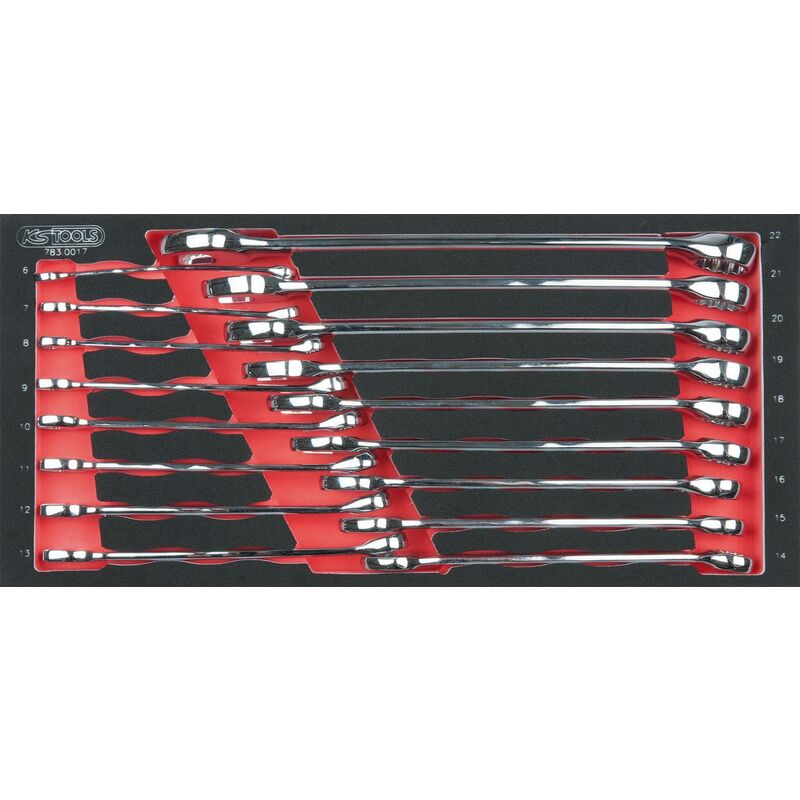 KS TOOLS SCS CHROMEplus Juego de llaves combinadas, 17 pzs, en sistema modular 1/3
KS TOOLS SCS CHROMEplus Juego de llaves combinadas, 17 pzs, en sistema modular 1/3