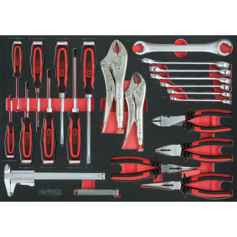 Kstools - KS TOOLS SCS Juego de alicates y destornilladores, 23 pzs, en sistema modular 1/1
Kstools - KS TOOLS SCS Juego de alicates y destornilladores, 23 pzs, en sistema modular 1/1