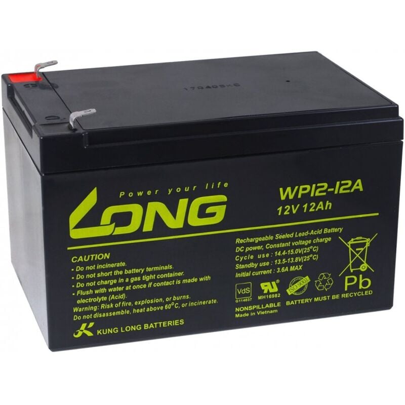 KungLong Batería de Reemplazo para Sistemas solares Montacargas Equipos de limpieza 12V 12Ah
KungLong Batería de Reemplazo para Sistemas solares Montacargas Equipos de limpieza 12V 12Ah