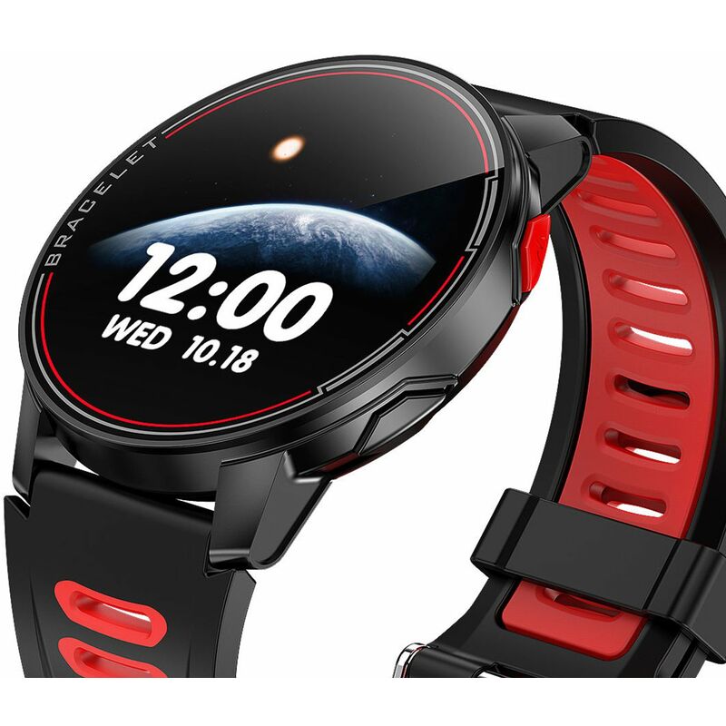 L6 Sports Smart Watch 1.28 pulgadas IPS Pantalla tactil completa BT4.0 Fitness Tracker IP67 Impermeable Monitor de sueno / frecuencia cardiaca /
L6 Sports Smart Watch 1.28 pulgadas IPS Pantalla tactil completa BT4.0 Fitness Tracker IP67 Impermeable Monitor de sueno / frecuencia cardiaca /