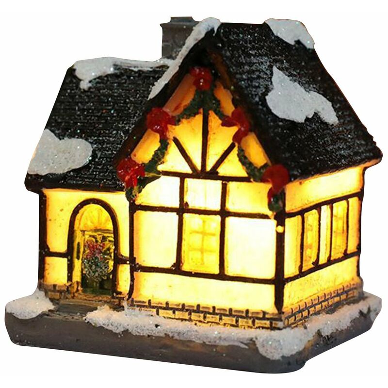 Happyshopping - La escena navidena alberga una casa de construccion con luces LED calidas, funciona con baterias, regalo de Navidad Ornamnet,D
Happyshopping - La escena navidena alberga una casa de construccion con luces LED calidas, funciona con baterias, regalo de Navidad Ornamnet,D