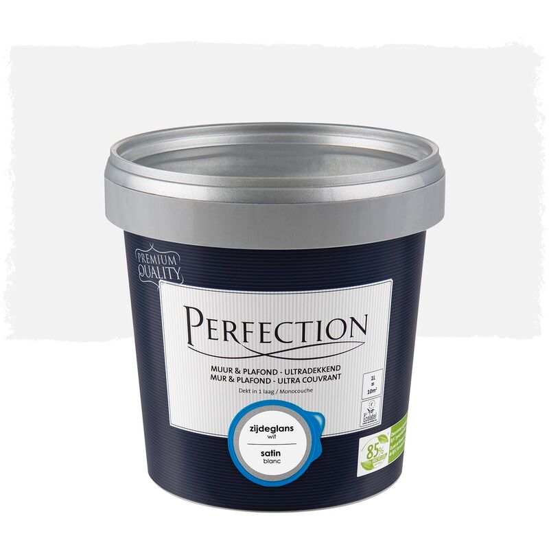 Pintura de pared y techo para interior - cobertura total Satinada - Blanco - 1L - 10m² - Blanco - Perfection
Pintura de pared y techo para interior - cobertura total Satinada - Blanco - 1L - 10m² - Blanco - Perfection