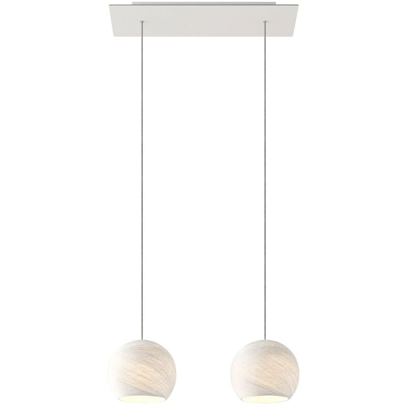 Lámpara colgante 2 caídas con Rose-One rectangular XXL 675 mm completa con cable textil y pantalla Dome XS | Ya montado - Con bombilla - Poliéster
Lámpara colgante 2 caídas con Rose-One rectangular XXL 675 mm completa con cable textil y pantalla Dome XS | Ya montado - Con bombilla - Poliéster