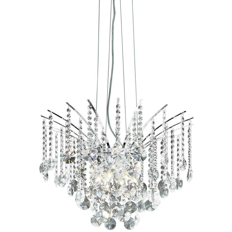 Ideal Lux Audi-77 - Lámpara de araña de cristal de 6 luces con acabado cromado, G9
Ideal Lux Audi-77 - Lámpara de araña de cristal de 6 luces con acabado cromado, G9