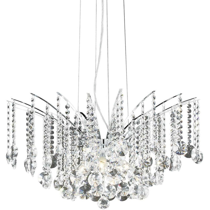 Ideal Lux Audi-77 - Lámpara de araña de cristal de 8 luces con acabado cromado, G9
Ideal Lux Audi-77 - Lámpara de araña de cristal de 8 luces con acabado cromado, G9