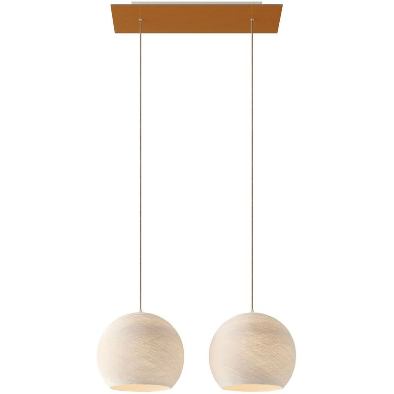 Lámpara colgante de 2 caídas con Rose-One rectangular XXL 675 mm completa con cable textil y pantalla Dome M | Ya montado - Sin bombilla - Poliéster
Lámpara colgante de 2 caídas con Rose-One rectangular XXL 675 mm completa con cable textil y pantalla Dome M | Ya montado - Sin bombilla - Poliéster
