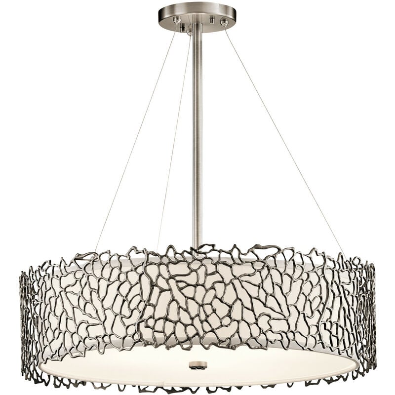 Elstead Coral - Lámpara colgante de techo con 4 luces, peltre clásico, coral plateado, E27
Elstead Coral - Lámpara colgante de techo con 4 luces, peltre clásico, coral plateado, E27