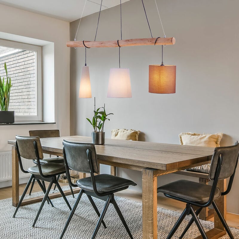 Lámpara colgante de diseño, haz de madera, textil, péndulo multicolor, foco, lámpara de techo para sala de estar
Lámpara colgante de diseño, haz de madera, textil, péndulo multicolor, foco, lámpara de techo para sala de estar