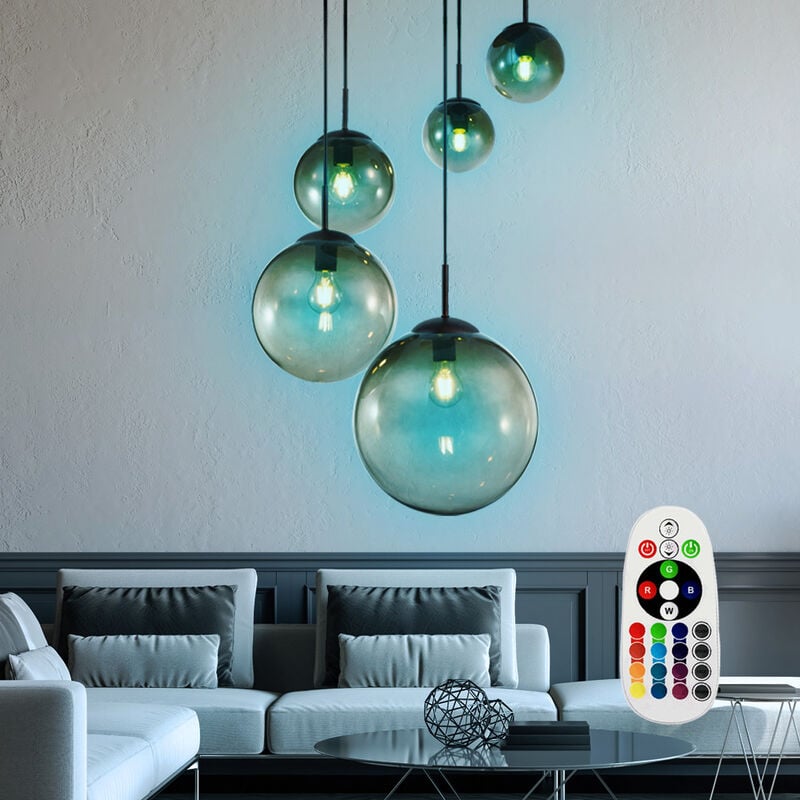 Lámpara colgante de péndulo lámpara de habitación de invitados de bola de vidrio CONTROL REMOTO en un juego que incluye bombillas LED RGB
Lámpara colgante de péndulo lámpara de habitación de invitados de bola de vidrio CONTROL REMOTO en un juego que incluye bombillas LED RGB