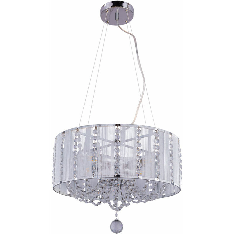Lámpara colgante de techo, lámpara colgante de cristal, cromo, iluminación de comedor, lámpara de araña, plata metálica, Globo 15091H
Lámpara colgante de techo, lámpara colgante de cristal, cromo, iluminación de comedor, lámpara de araña, plata metálica, Globo 15091H