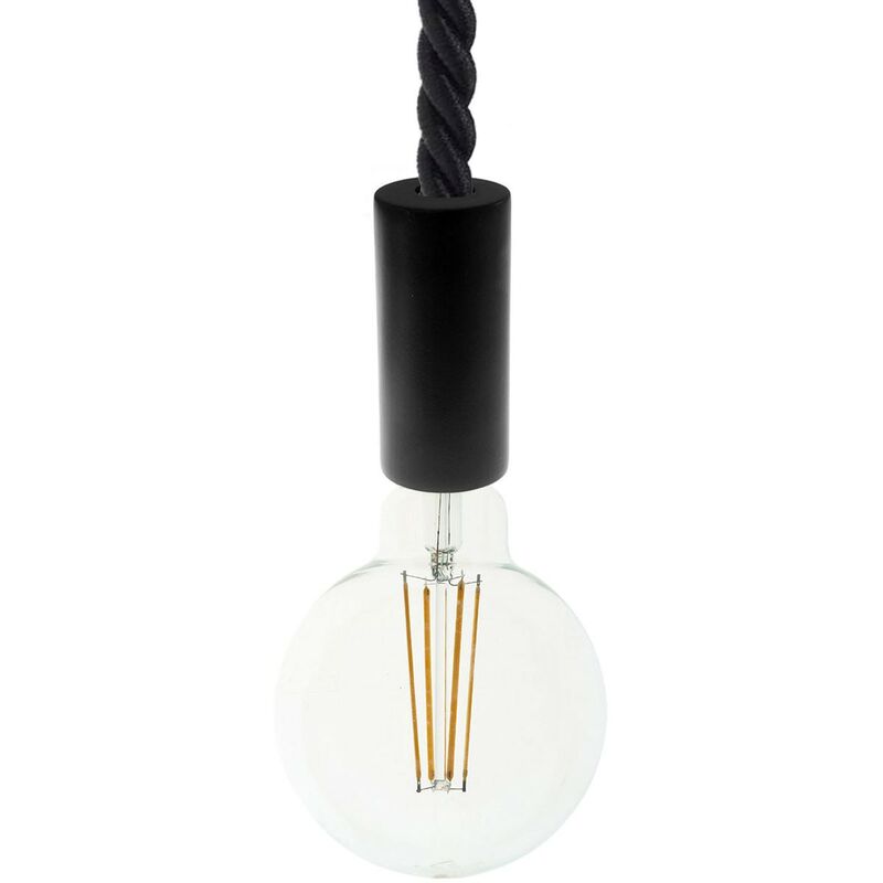 Lámpara colgante hecha en Italia con cable náutico 2XL 24 mm con acabados de madera barnizada | Con bombilla - Negro - Negro
Lámpara colgante hecha en Italia con cable náutico 2XL 24 mm con acabados de madera barnizada | Con bombilla - Negro - Negro