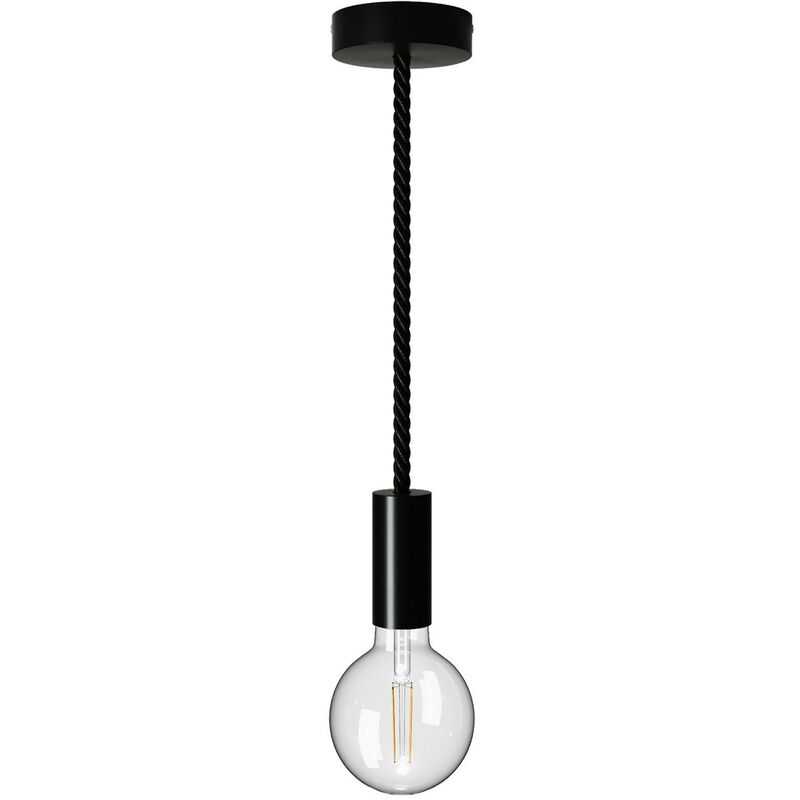 Lámpara colgante hecha en Italia con cable náutico XL 16 mm con acabados de madera barnizada | Con bombilla - Negro - Negro
Lámpara colgante hecha en Italia con cable náutico XL 16 mm con acabados de madera barnizada | Con bombilla - Negro - Negro