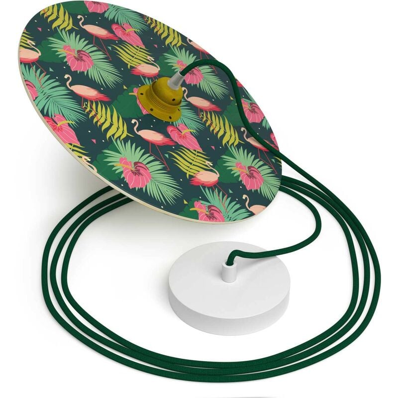 Lámpara colgante hecha en Italia con cable textil, pantalla de madera UFO de doble cara y acabados metálicos | Sin bombilla - Annachiara Zaminato
Lámpara colgante hecha en Italia con cable textil, pantalla de madera UFO de doble cara y acabados metálicos | Sin bombilla - Annachiara Zaminato