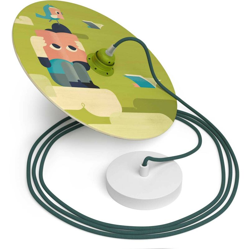 Lámpara colgante hecha en Italia con cable textil, pantalla de madera UFO de doble cara y acabados metálicos | Con bombilla - Hikimi - Hikimi
Lámpara colgante hecha en Italia con cable textil, pantalla de madera UFO de doble cara y acabados metálicos | Con bombilla - Hikimi - Hikimi