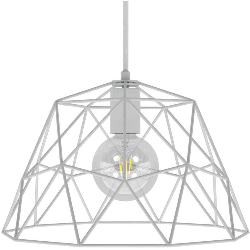 Lámpara colgante hecha en Italia con cable textil, pantalla Dome y detalles metálicos | Sin bombilla - Blanco - Blanco
Lámpara colgante hecha en Italia con cable textil, pantalla Dome y detalles metálicos | Sin bombilla - Blanco - Blanco